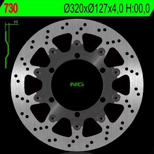 NG DISK KOČIONI PREDNJI KTM 625/640/690 (320X127X4) (6X6,5MM)