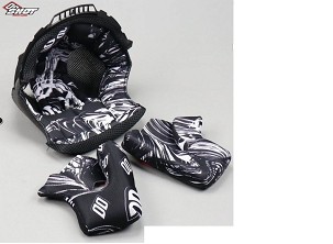 SHOT RACING RASPRODAJA DELOVI PODSTAVA SA POLICZKAMI (KOMPLET) ZA KACIGU FURIOUS VELIČINA S