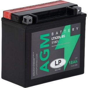 LANDPORT AKUMULATOR YTX20L-BS (MA LTX20L-BS) 12V 18AH 175X86X154 BEZ ODRŽAVANJA - ELEKTROLIT ODVOJENO (2) UE2019/1148