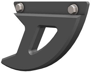 CROSSPRO NOVO ŠTITNIK DISKA KOČIONE ZADNJI SA PLASTIKE DTC ZA: KAWASAKI KXF 250/450 '05-'22 BOJA CRNA