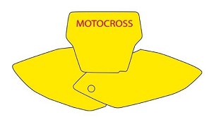 BLACKBIRD RASPRODAJA KOMPLET NALEPNICA (FOLIJA) ZA STARTNE BROJEVE HONDA CRF 450 '05-'07