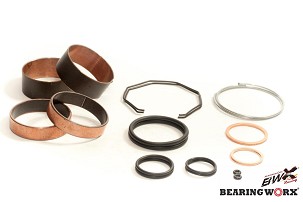 BEARING WORX SET TULEVAK (KLIZNIH LEŽAJEVA) VEŠANJA PREDNJEG HONDA CR125, KAWASAKI KX125/250, YAMAHA YZ125/250, YZF 250 (38-6010)=FBK90001=FBK50001