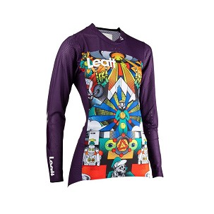 LEATT MAJICA BICIKLOWA (ŽENSKA) MTB GRAVITY 4.0 JERSEY AREA 51 BOJA LJUBIČASTA VELIČINA XS