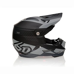 6D HELMETS KACIGA CROSS/ENDURO MODEL ATR-2 FUSION BLACK BOJA CRNA/SIVA VELIČINA L ( 58 - 59 CM )