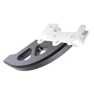 CROSSPRO ŠTITNIK DISKA KOČIONE ALUMINIUM + DTC ZADNJI ZA: KTM SX/EXC/EXCF/SXF '04-'20, HUSQVARNA FE/FX/TE/TX/TC/FC '14-'20 BOJA CRNA