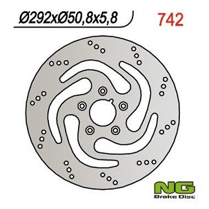 NG DISK KOČIONI ZADNJI HARLEY-DAVIDSON 883/1340 84-98 (292X50,8X5,8) (5X8,5MM)