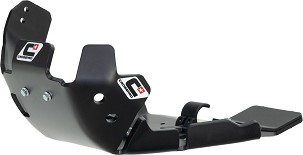 CROSSPRO NOVO ŠTITNIK MOTORA I SPOJNICE VILJUŠKE (PRO-LINK) SA PLASTIKE DTC HARD X 8.0 ZA: RIEJU MR 250/300 '26- BOJA CRNA (DEBLJINA 8MM)