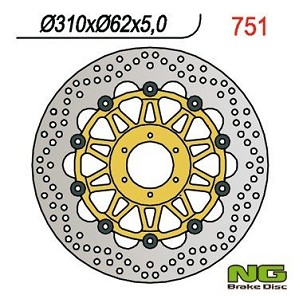 NG DISK KOČIONI PREDNJI HONDA CBR 900 98-99 (310x62x5) (6X6,5MM) PLUTAJUĆI