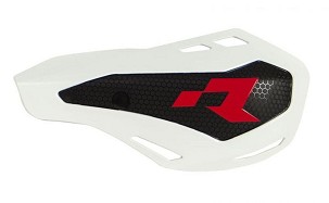 RACETECH (RTECH) ŠTITNICI RUKU (HAND GUARD) HP1 BOJA BELA (SA NOSAČIMI SA ŠTITNICIMA POMP KVAČILA I KOČNICE BRAKTEC)