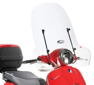 KAPPA MONTAŽA VETROBRANA 104AK PIAGGIO / VESPA 125-200 GRANTURISMO (03-08), GTS 125-300 / SUPER (06-18), LX 50-150 (05-14)