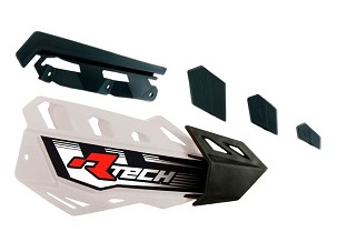 RACETECH (RTECH) PLASTIKI REZERVNE ZA ŠTITNIKA RUKU (RUKOHVATA) FLX / ALU / ATV BOJA BELA