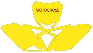 BLACKBIRD RASPRODAJA KOMPLET NALEPNICA (FOLIJA) ZA STARTNE BROJEVE SUZUKI RMZ 250 '10-'16