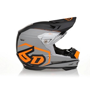6D HELMETS KACIGA CROSS/ENDURO MODEL ATR-2 DELTA NEON ORANGE BOJA CRNA/SIVA/NARANDŽASTA VELIČINA L ( 58 - 59 CM )
