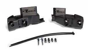 RACETECH (RTECH) SET ZA MONTAŽU ZA RUKOHVATA HP1/HP2/HP3 BOJA CRNA (SA ŠTITNICIMA POMP KVAČILA I KOČNICE NISSIN)