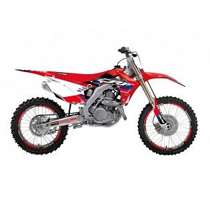 BLACKBIRD KOMPLET NALEPNICA (FOLIJA) HONDA CRF 250R '14-'17, CRF 450R '13-'16 DREAM 5 BOJA CRVENA CRNA