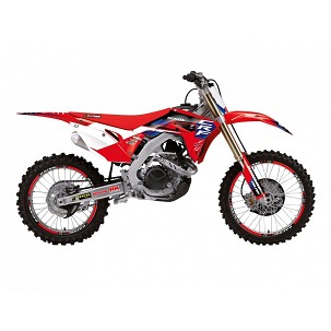 BLACKBIRD KOMPLET NALEPNICA (FOLIJA) HONDA CRF 250R '18-'21, CRF 450R '17-'21, CRF 450X '17-'24 DREAM 5 BOJA CRVENA CRNA