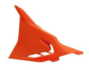 RACETECH (RTECH) ŠTITNIK FILTRA VAZDUHA LEVA KTM SX 125/250/300, SXF 250/350/450 '23-'24, XC/XC-F 125/250/300/350/450 '23-'24, EXC/EXC-F/XC/XCF-W 125/250/300/350/450 '24, BOJA NARANDŽASTA
