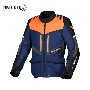 MACNA RASPRODAJA JAKNA DOMANE MOTORCYCLE JACKET DARK BLUE/ORANGE/BLACK BOJA TAMNOPLAVA/NARANDŽASTA/CRNA VELIČINA L