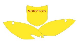 BLACKBIRD RASPRODAJA KOMPLET NALEPNICA (FOLIJA) ZA STARTNE BROJEVE KAWASAKI KXF 450 '09-'11