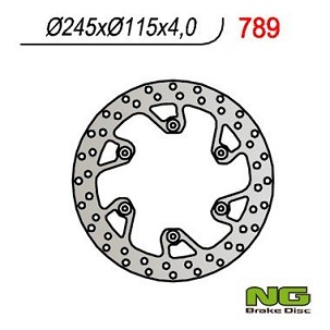 NG DISK KOČIONI ZADNJI YAMAHA YZ 125/250 (02-18) YZF/WRF (02-18) SUZUKI RM 125/250 '88-'12 (245X115X4)(6X6,5MM)