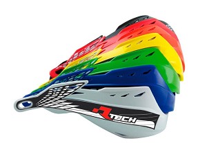 RACETECH (RTECH) PLASTIKI REZERVNE ZA ŠTITNIKA RUKU (RUKOHVATA) GLADIATOR EASY / ALU BOJA CRVENA