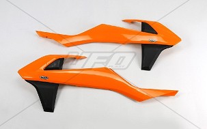 UFO ŠTITNICI HLADNJAKA KTM SX/SXF '16-'18 (SA OSIM SX 250 '16), EXC/EXCF TPI '17-'19, BOJA OEM (NARANDŽASTA/CRNA)