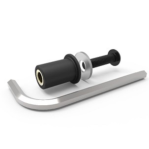 OXFORD ŠRAFOVI ZA PLASTIKE (SA GUMICAMA) KOMPLET 8 KOMAD BOJA CRNA