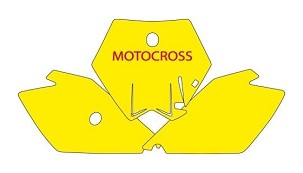 BLACKBIRD RASPRODAJA KOMPLET NALEPNICA (FOLIJA) ZA STARTNE BROJEVE KTM SX 85 '04-'12