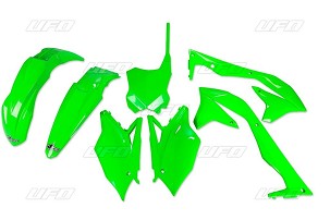 UFO KOMPLET PLASTIKE KAWASAKI KXF 450 '16-'17 BOJA ZELENA FLUO (KA223AFLU)