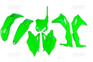 UFO KOMPLET PLASTIKE KAWASAKI KXF 250 '17 BOJA ZELENA FLUO (KA224AFLU)