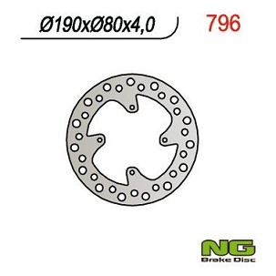 NG DISK KOČIONI ZADNJI HONDA CR 80/85 (190X80X4) CRF150R (07-16)