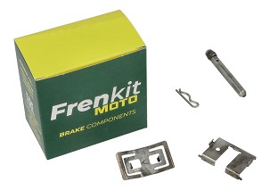 FRENKIT MOTO 2026/05 KOMPLET PLOČICA ZA FIKSIRANJE, KLINOVA I OSIGURAČA KOČIONE ČELJUSTI BYBRE / BREMBO PREDNJA F 650 GS / DAKAR '99-'07, F 700 / 750 '11-'22, F 800 GS / ADVENTURE '07-'18, G 650 GS / SERTAO '08-'16