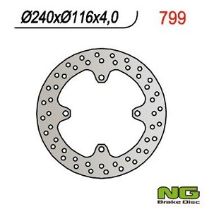 NG DISK KOČIONI ZADNJI KAWASAKI KX 125/250 (03-08), KXF 250 (04-19), 450 (05-19), SUZUKI RMZ 250 (04-06) (240X116X4) 4 OTWORY O PREČN 10,5MM