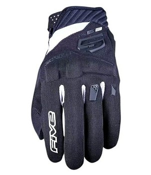 FIVE GLOVES RUKAVICE TEKSTILNE ŽENSKE RS3 EVO WOMAN BOJA CRNA/BELA VELIČINA 9 (M)
