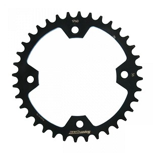 SUPERSPROX LANČANIK ZADNJA 4509 36 SUZUKI LTR 450 '06-'10 (JTR1760.36) BOJA CRNA ČELIČNA