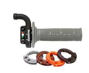 DOMINO NOVO ROLGAZ UNIVERZALNI KOMPLETAN KRK SA RUČKAMA (1150 SIVE) SA CZTEREMA ADAPTERAMI (ZMIENNA SZYBKOST REAKCJI) RACING USE BOJA CRNA