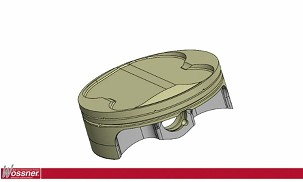 WOSSNER KLIP YAMAHA (4T) YFM 700 RAPTOR '06-'14, YFM 700 GRIZZLY '07-'13, RINHO 700 '08-'13 (101,94MM) (STD.) (OEM:153-11631-00)(YFM700)