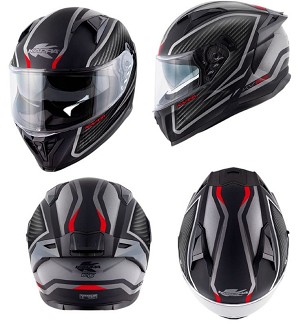 KAPPA KACIGA KV52 KRONOS INTEGRALNI SA VIZIROM BOJA CRNA TITANSKI MAT CARBON LOOK VELIČINA 60 / L (HOMOLOGACIJA ECE 22R06)