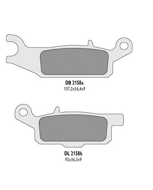 DELTA BRAKING PLOČICE KOČIONE KH446 YAMAHA YFM 550 GRIZZLY '11-14, YFM 700 GRIZZLY '07-18 DESNI ZADNJI - ZAMENJUJU DB2158MX-D I DB2158QD-D