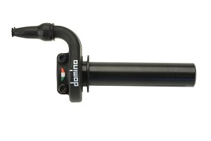 DOMINO NOVO ROLGAZ UNIVERZALNI KOMPLETAN KRE 03 BEZ RUČKI BOJA CRNA (VIZIRA ROLGAZ SA SISTEMEM PUSH-PULL) POTREBNA SAJLA 5433.96.04-00 ILI DEDYKOWANE ZA MOTOCIKLA