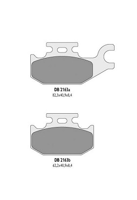 DELTA BRAKING PLOČICE KOČIONE KH413 SYZUKI ATV - ZAMENJUJU DB2163MX-D I DB2163QD-D (LEVI PREDNJI)