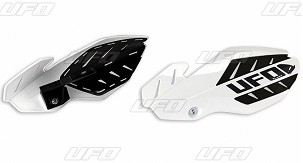 UFO ŠTITNICI RUKU (HAND GUARD) FLAME KTM SX 125 '14-'15, EXC 125 '14-'16, BOJA BELA/CRNA (SA NOSAČIMI) - ZAMENJEN SA PM01652041 + PM01678