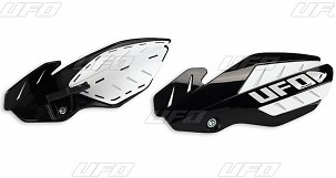 UFO ŠTITNICI RUKU (HAND GUARD) FLAME KTM SX 125 '16, SX 250 '14-'16, EXC 250/300 '14-'16, SXF/EXCF '14-'16, BOJA CRNA/BELA (SA NOSAČIMI) - ZAMENJEN SA PM01652001 + PM01678
