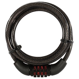 OXFORD OSIGURAČ ANTIKRAĐE (SAJLA) COMBI6 COMBINATION LOCK ZAMEK NA ŠIFRU 6MM X 1500MM BOJA CRNA