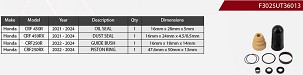 SHOWA SET ZA POPRAVKU AMORTIZERA ZADNJEG HONDA CRF 450 R '21-'24, CRF 450 RX '21-'24, CRF 250 R '22-'24, CRF 250 RX '22-'24 (SERVICE KIT)
