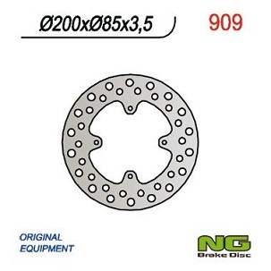 NG DISK KOČIONI ZADNJI SUZUKI RM 85 '05-'20(6x6,5mm) (200X85X3,5)