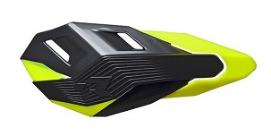 RACETECH (RTECH) ŠTITNICI RUKU (HAND GUARD) HP3 BOJA CRNA ŽUTA NEON (SA 2 VRSTAAMI NOSAČA ZA VOLANA I RUČKI)