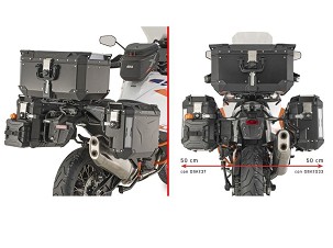 KAPPA NOSAČ KOFERE BOČNE MONOKEY CAM SIDE KTM 1290 SUPER ADVENTURE R / S '21-'25 - POD KOFERE KVG K'VOYAGER ALU - DESNI KVGS33 USEČEN