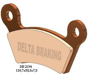 DELTA BRAKING PLOČICE KOČIONE KH473 CAN-AM SPYDER RS / RS-S / RT / RT LTD / RT-S '10-12, RS SE5 / SM5 '08-09 ZADNJI STRANA LEVA - ZAMENJUJU DB2194RD-N4