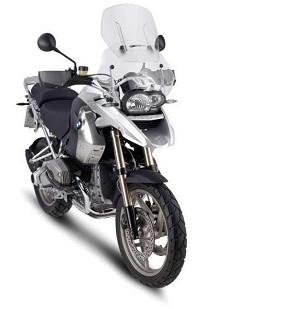 KAPPA VIZIR BMW R 1200 GS (04-12) 54 X 54 CM REGULISANA AIRFLOW PROVIDNA (DVODELNA KOMPLETNA) - ZAMENJUJE KAF330
